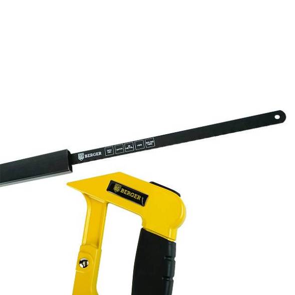 Ножовка по металлу «ШТАЛЬ» 300мм, биметаллическое полотно, 24TPI, BERGER