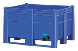 Большой пластиковый контейнер Type 1000 solid w/drainage valve