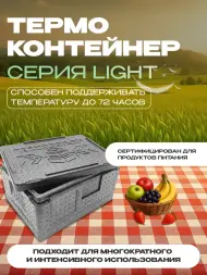 Термоконтейнер TERMOBOX Облегченный Light, 14 л, 400х300х220 мм, 30кг/м3