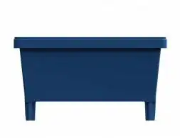 Контейнер пластиковый вкладываемый на полозьях INSTORE, 800х600х320 мм, синий [KVR 8634]