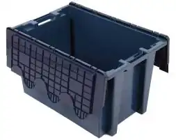 Ящик 600х400х365 с распашной несъёмной крышкой сплошной