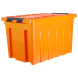 Контейнер с крышкой и клипсами Rox Box Original, 70 л, 580x390x360 мм, оранжевый [070-00.12]