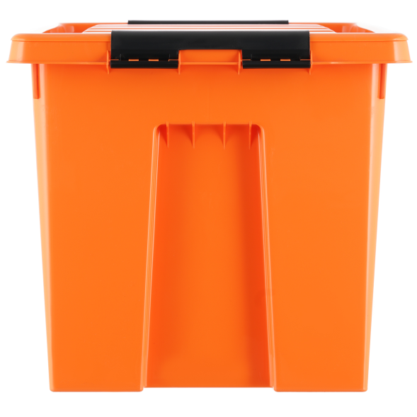 Контейнер с крышкой и клипсами Rox Box Original, 70 л, 580x390x360 мм, оранжевый [070-00.12]