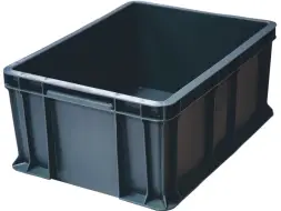 Ящик пластиковый сплошной, 400×300×180 мм, 16.6 л, серый [702.03.02]