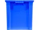 Ящик пластиковый сплошной, 600x400x400 мм, 75 л, синий [605 ГД]