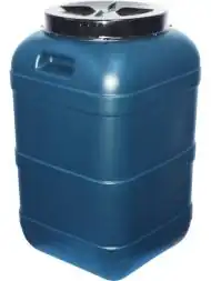 Бидон пластиковый 90 литр, арт.: ФЛ-90Н, синий, код: 14882