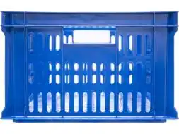 Ящик пластиковый перфорированный, 600x400x250 мм, 46 л, синий [201]