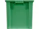 Ящик пластиковый сплошной, 600x400x400 мм, 75 л, зеленый [605 ГД]
