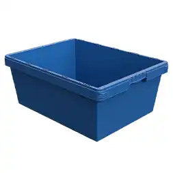 Контейнер пластиковый вкладываемый INSTORE, 800х600х320 мм, синий [KV 8632]