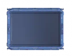 Контейнер пластиковый вкладываемый INSTORE с крышкой LD64, 600х400х420 мм, синий [KV 6442]