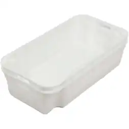 Ящик пластиковый конусный морозостойкий для обвалки мяса, 740х400х170 мм, белый