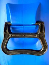 Бочка пластиковая с крышкой, металлическим обручем и ручками, 48 л, синий [БП 48р]