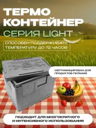 Термоконтейнер TERMOBOX Облегченный Light, 22 л, 400х300х320 мм, 30кг/м3