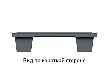 Паллет (поддон) пластиковый перфорированный на ножках, 800х600х140 мм, бирюзовый [02.116.75]