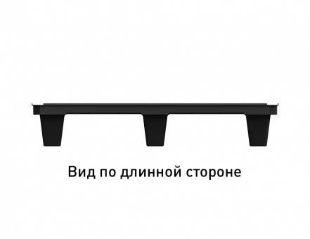 Паллет (поддон) пластиковый перфорированный на ножках, 800х600х140 мм, ЭКО, черный [02.116.99R]
