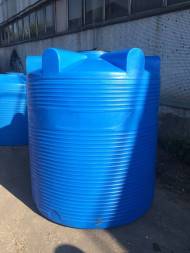 Емкость (резервуар) пластиковая вертикальная с крышкой, 3000 л, синий [TV3000S13]