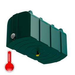 Бак пластиковый для летнего душа Полимер-Групп R 300 л с подогревом, черный [DR300S112]