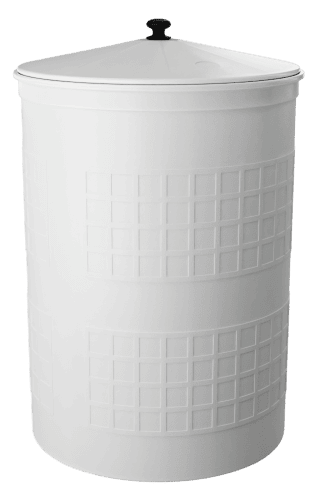 Бочка пластиковая садовая для дождевой воды и полива, 300л, белый [381]