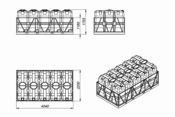 Кассета SK 2000л синяя (5 шт)