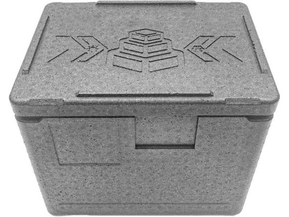 Термобокс пенополипропиленовый с крышкой STP Light, 400х300х320 мм, 22 л, 30 кг/м3