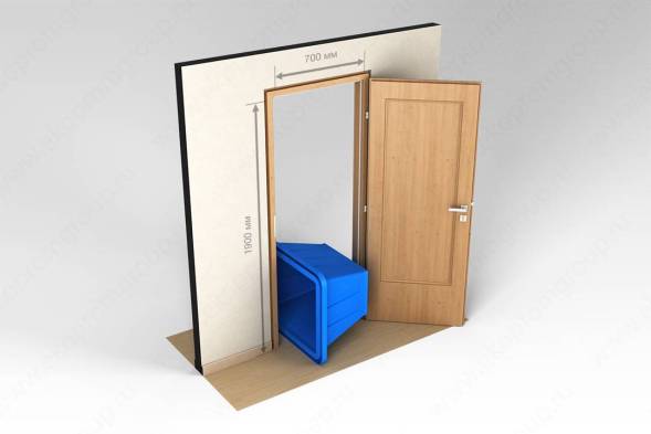 Ванна пластиковая пищевая К, 200 л, HDPE, синий [132.0200.601.0]