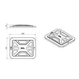Ванна пластиковая пищевая с крышкой К, 200 л, HDPE, синий [121207.0200.601.002]
