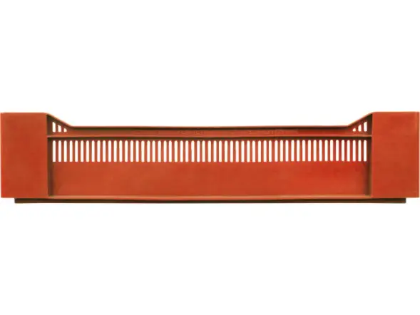 Ящик пластиковый перфорированный, 600x400x135 мм, 32,4 л, красный [120]