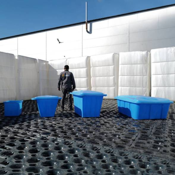 Ванна пластиковая пищевая К, 400 л, HDPE, синий [132.0400.601.0]