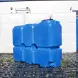 Емкость ST 2000л с патрубками 100мм под плотность до 1.5 г/см3 синяя