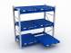 Стеллаж с выкатными платформами ДВК S-HEAVY 500 (3 яруса хранения)
