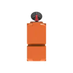 Емкость ST 2000л с патрубками 100мм с откидной крышкой оранжевая