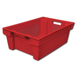 Ящик овощной усиленный 102-У, 600х400х200 мм, красный