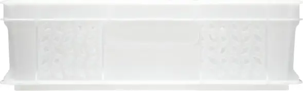 Ящик пластиковый перфорированный, 600x400x120 мм, 22 л, белый [704.01.02 м]