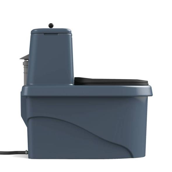 Торфяной биотуалет «РОСА» серого цвета