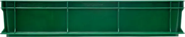 Ящик пластиковый сплошной, 600x400x120 мм, 22 л, зеленый [704.03.01 м]