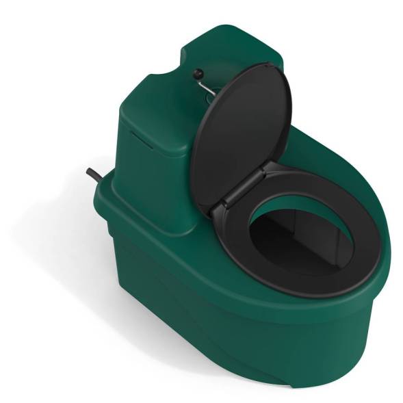 Торфяной биотуалет «РОСА» зеленого цвета