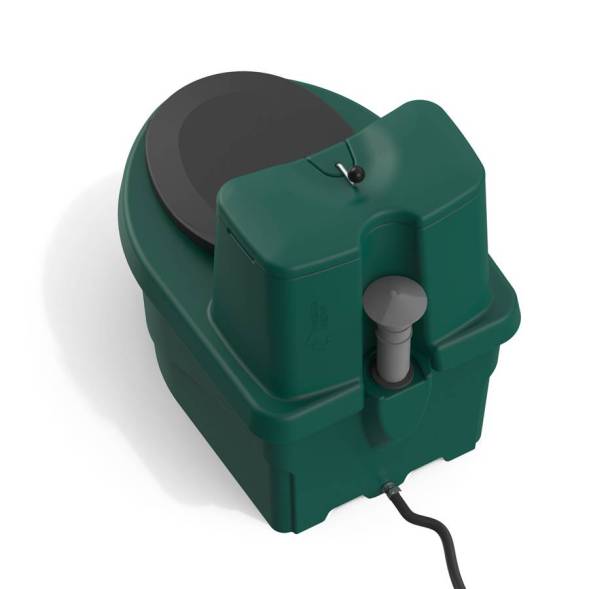 Торфяной биотуалет «РОСА» зеленого цвета