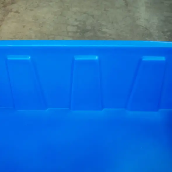 Ванна пластиковая пищевая с крышкой KN, 600 л, 1.2 г/см³, HDPE, синий [121207.0600.601.000]