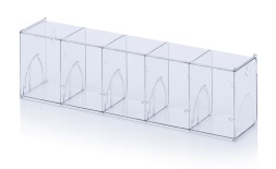 Прозрачные модули из опрокидываемых ящиков прозрачный  KM 5 60 x 13,3 x 16,4 см