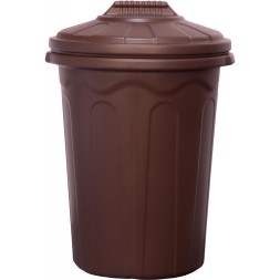 Бак пластиковый хозяйственный 80л, коричневый
