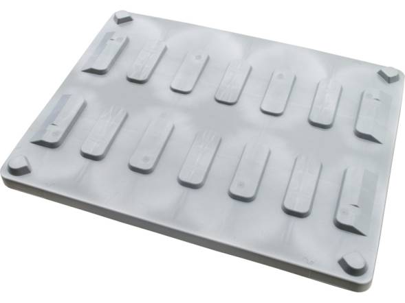 Крышка для крупногабаритного контейнера BoxPallet, 1225х825х80 мм, серый [800 CRM]