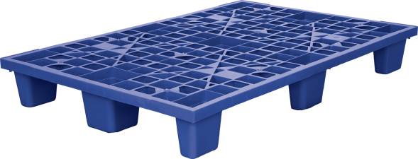 Паллет (поддон) пластиковый перфорированный вкладываемый на 9-х ножках, 1200x800х160 мм, черный [1200800160-02] 