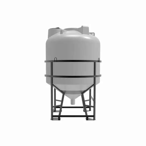 Емкость ЦКТ 5000 л с патрубком 160мм белая в обрешетке