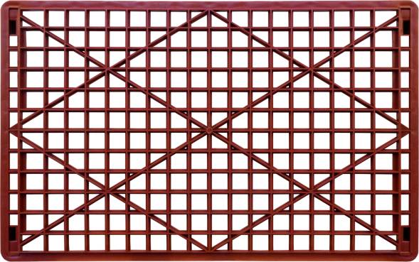 Ящик пластиковый перфорированный, 740x465x102 мм, 25 л, красный [402]