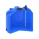 Емкость TR 4500 синий с турбинной мешалкой