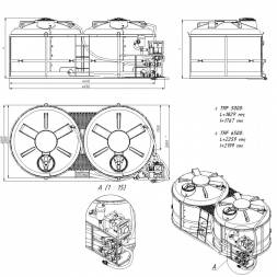 Комплекс насосный для воды 600л/мин G2 на две емкости TRF