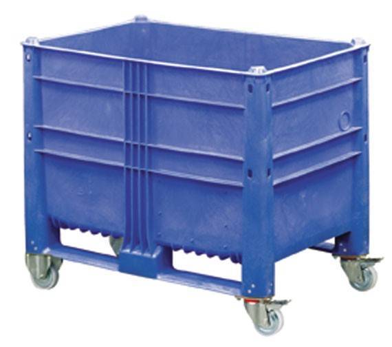 Большой пластиковый контейнер Type 800 Tri hi 870, сплошной на колёсах