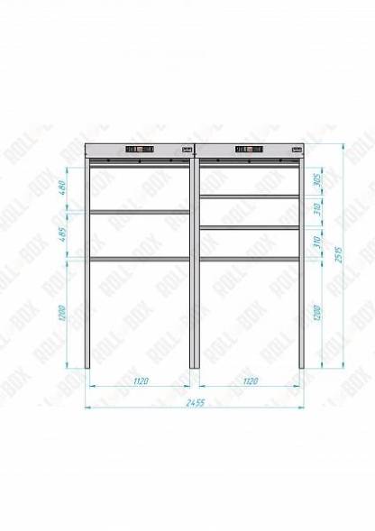 Роллетный шкаф ROLL-BOX SIMPLE Plus 24.07.23.V2-2