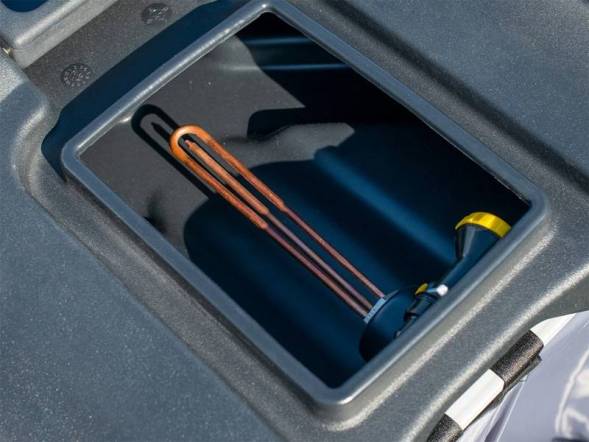 Бак пластиковый для летнего душа с подогревом, 100 л, черный [Б-100]