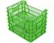 Ящик пластиковый фруктово-ягодный, 400х300х155 мм, зеленый [400300155-02]